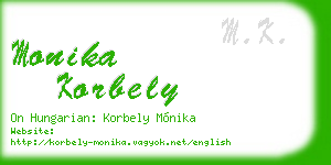 monika korbely business card